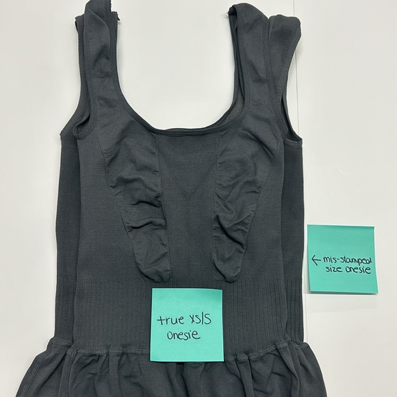 FP Movement Free People Good Karma Flare Onesie Dark Gray M/L NWOT IR - Picture 8 of 14